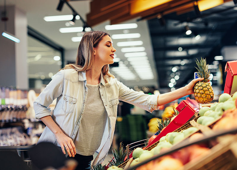 Brunette Woman Shopping For Her Home