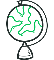 Atomic Mortgages Globe Doodle