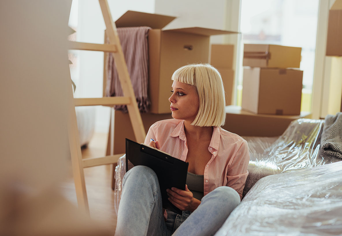 Woman Looking At Divorce Debt